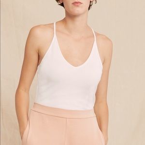 NWT Amour Vert Jada Rib Tank, White, XS